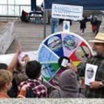 photo of children with display about protecting water